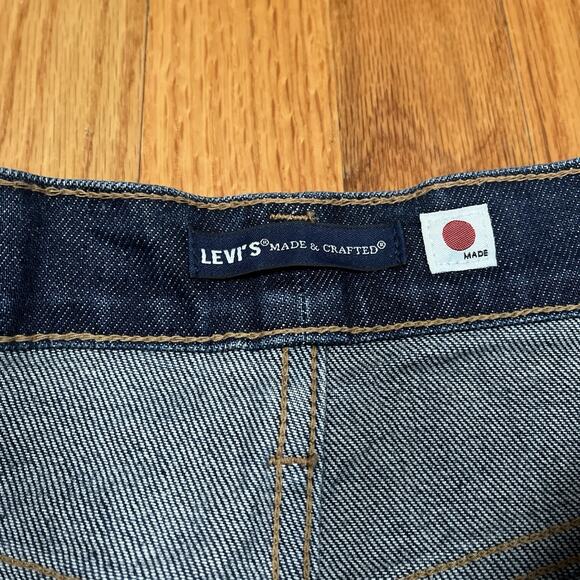 Levis Made and Crafted Jeans Mens 29x28 Japanese Selvedge Japan Big E 502 Taper - Picture 12 of 16